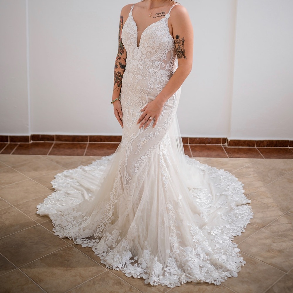 Martina Llana 1171 bridal gown ! Size 12! Vail included !
